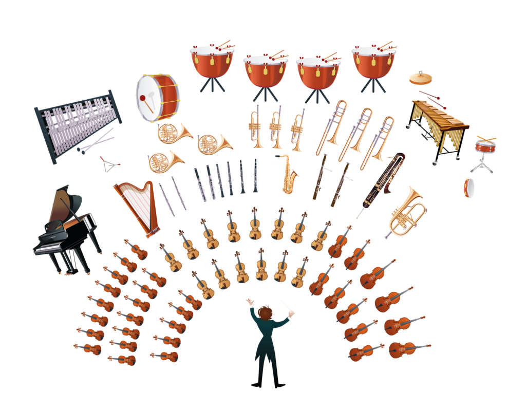 Какие инструменты входят в симфонический оркестр